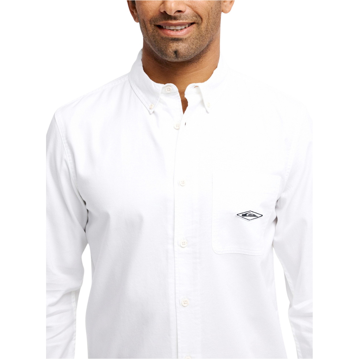 2026 Quiksilver Mens Diamond Shirt EQYWT04665 - White